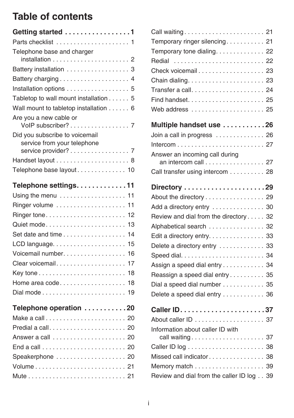 VTech CS6719-2 Manual User Manual | Page 3 / 70