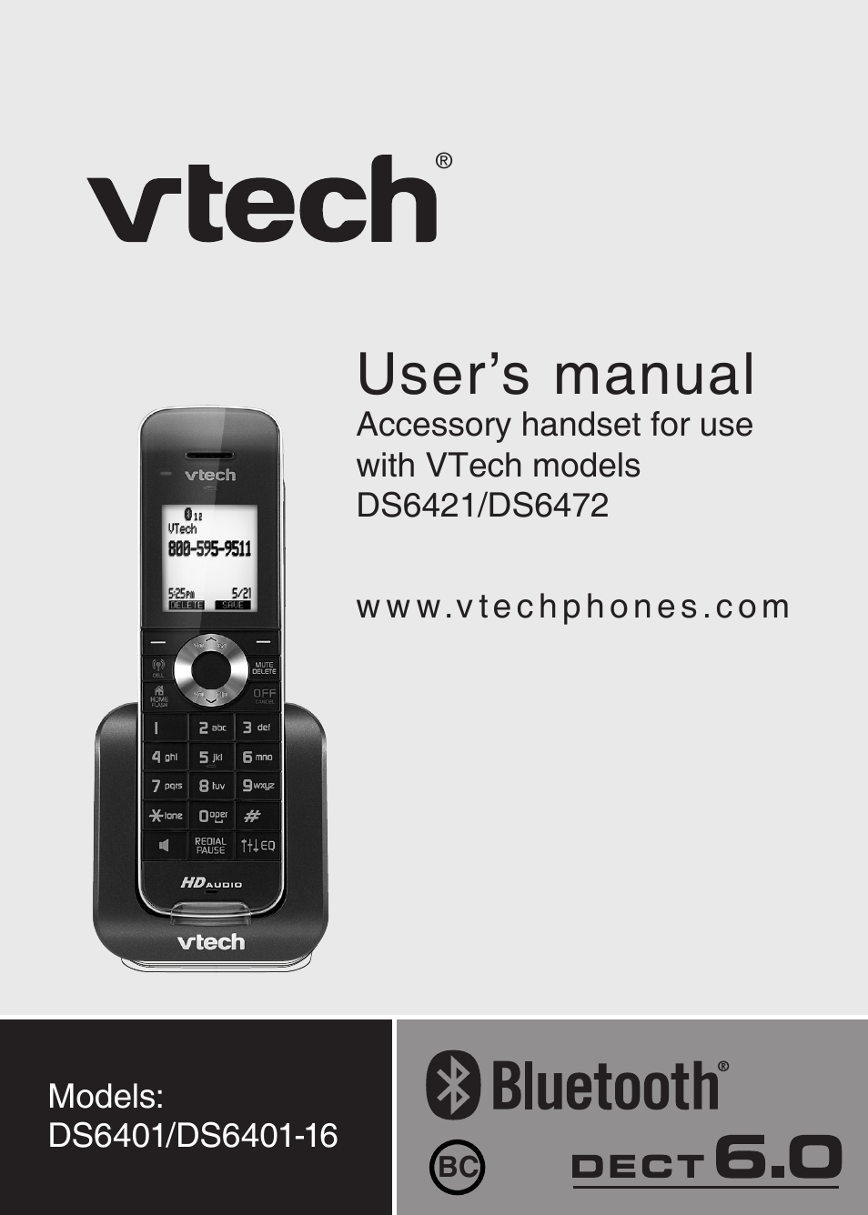 VTech DS6401_-16 Manual User Manual | 22 pages
