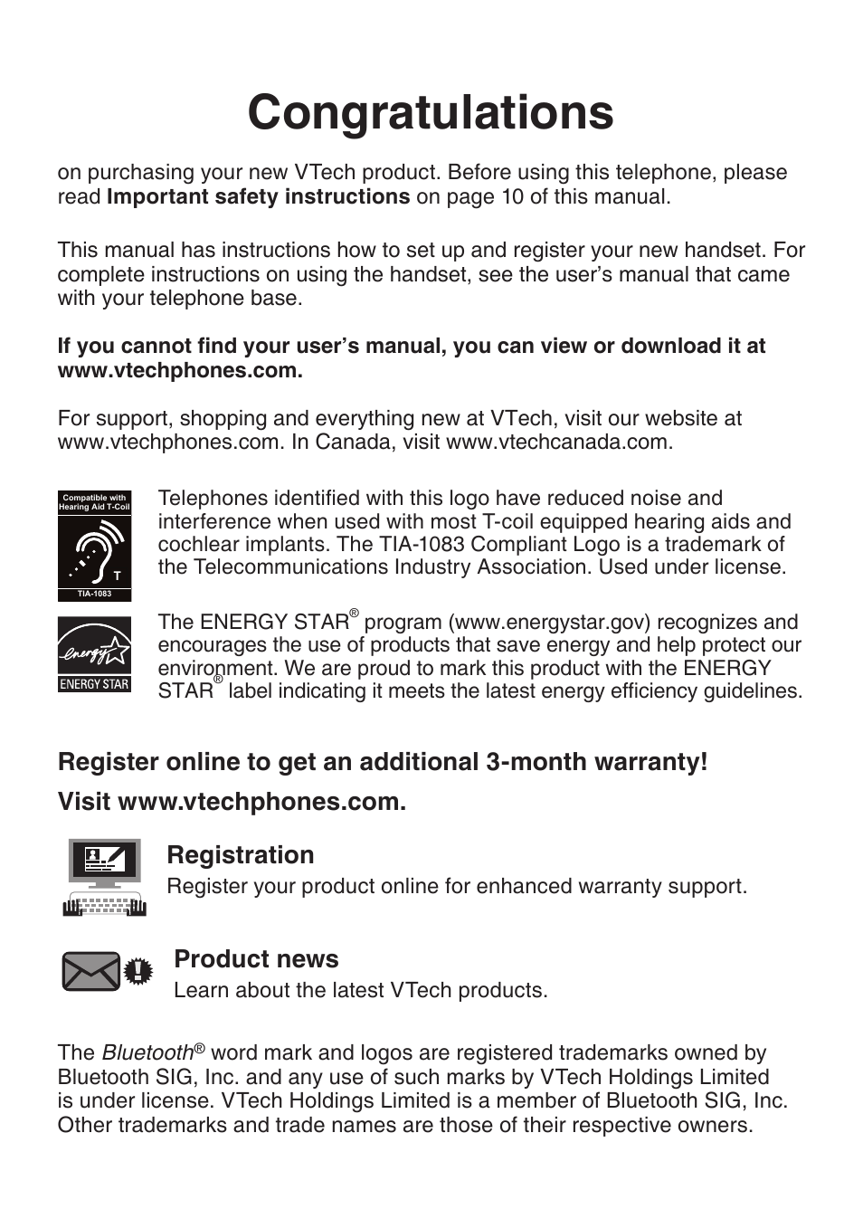 Product news | VTech DS6401_-16 Manual User Manual | Page 2 / 22