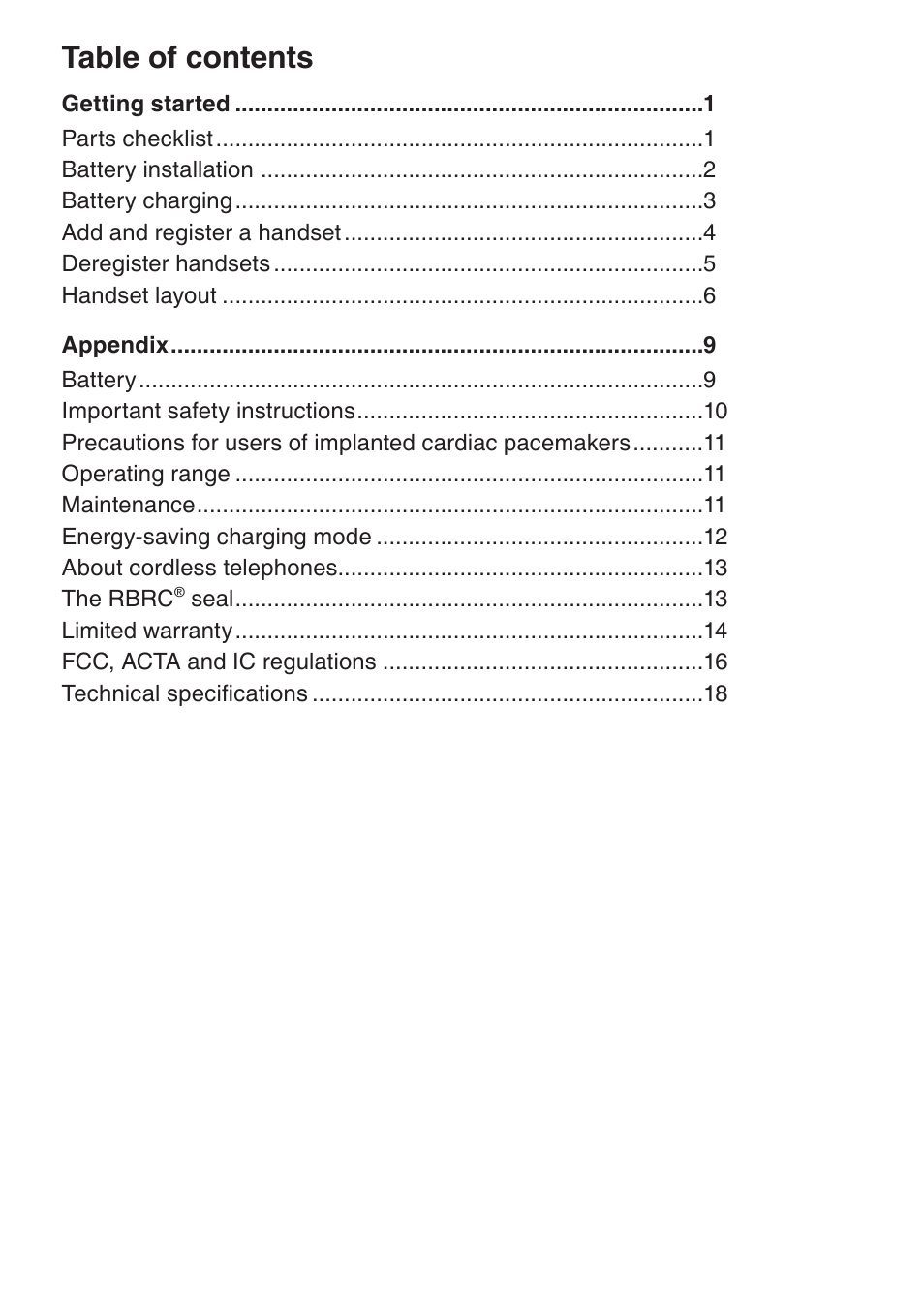 VTech DS6401_-16 Manual User Manual | Page 3 / 22
