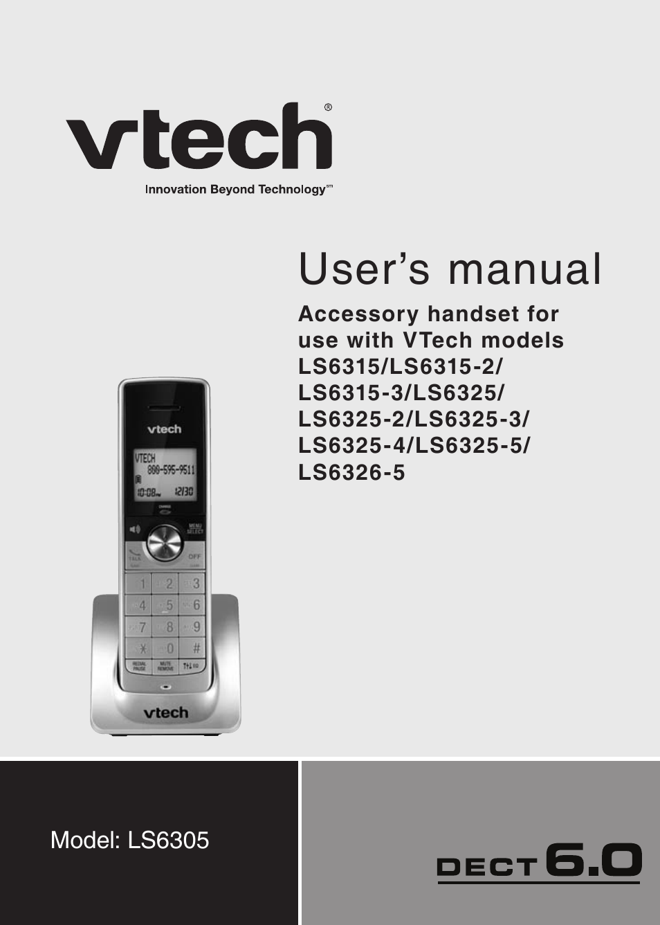 VTech LS6305 Manual User Manual | 22 pages