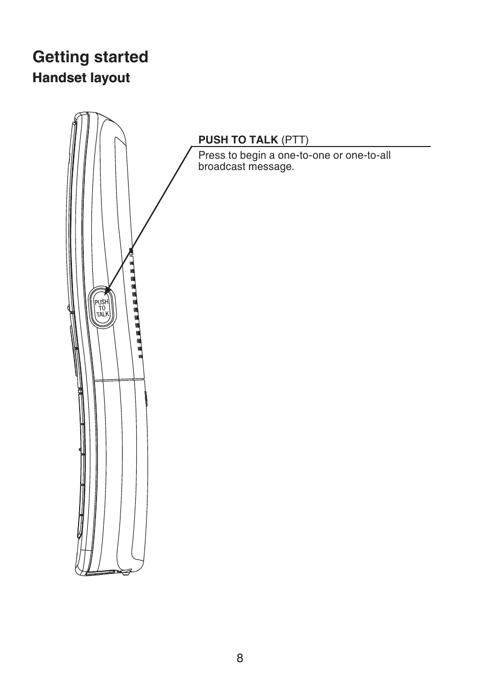 Getting started | VTech LS6305 Manual User Manual | Page 11 / 22