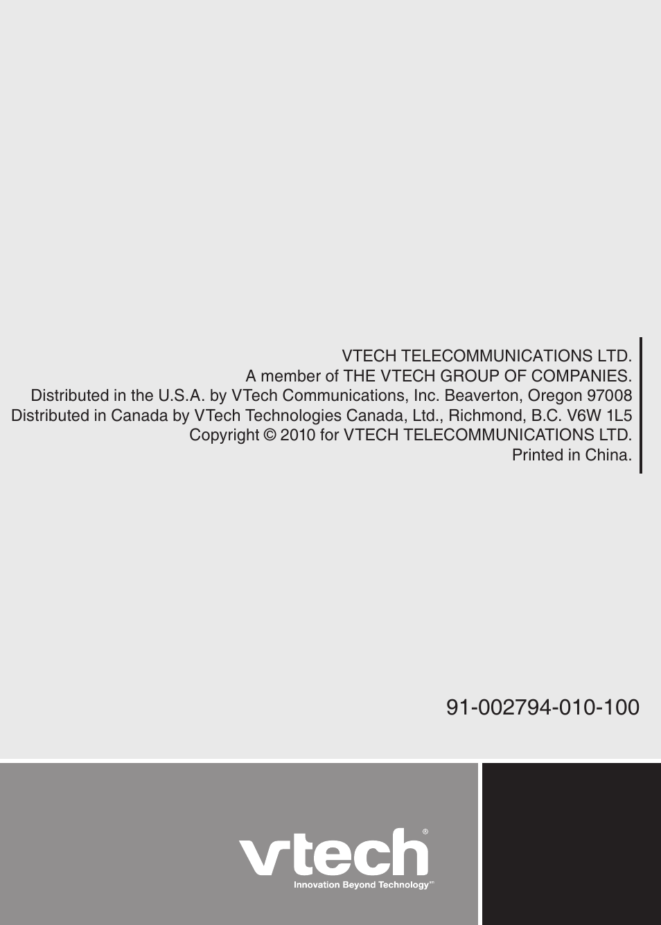 VTech LS6305 Manual User Manual | Page 22 / 22