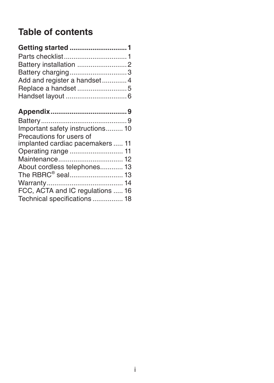 VTech LS6305 Manual User Manual | Page 3 / 22