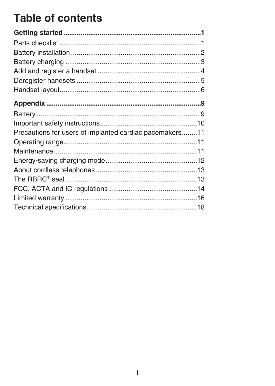 VTech LS6405 Manual User Manual | Page 3 / 22