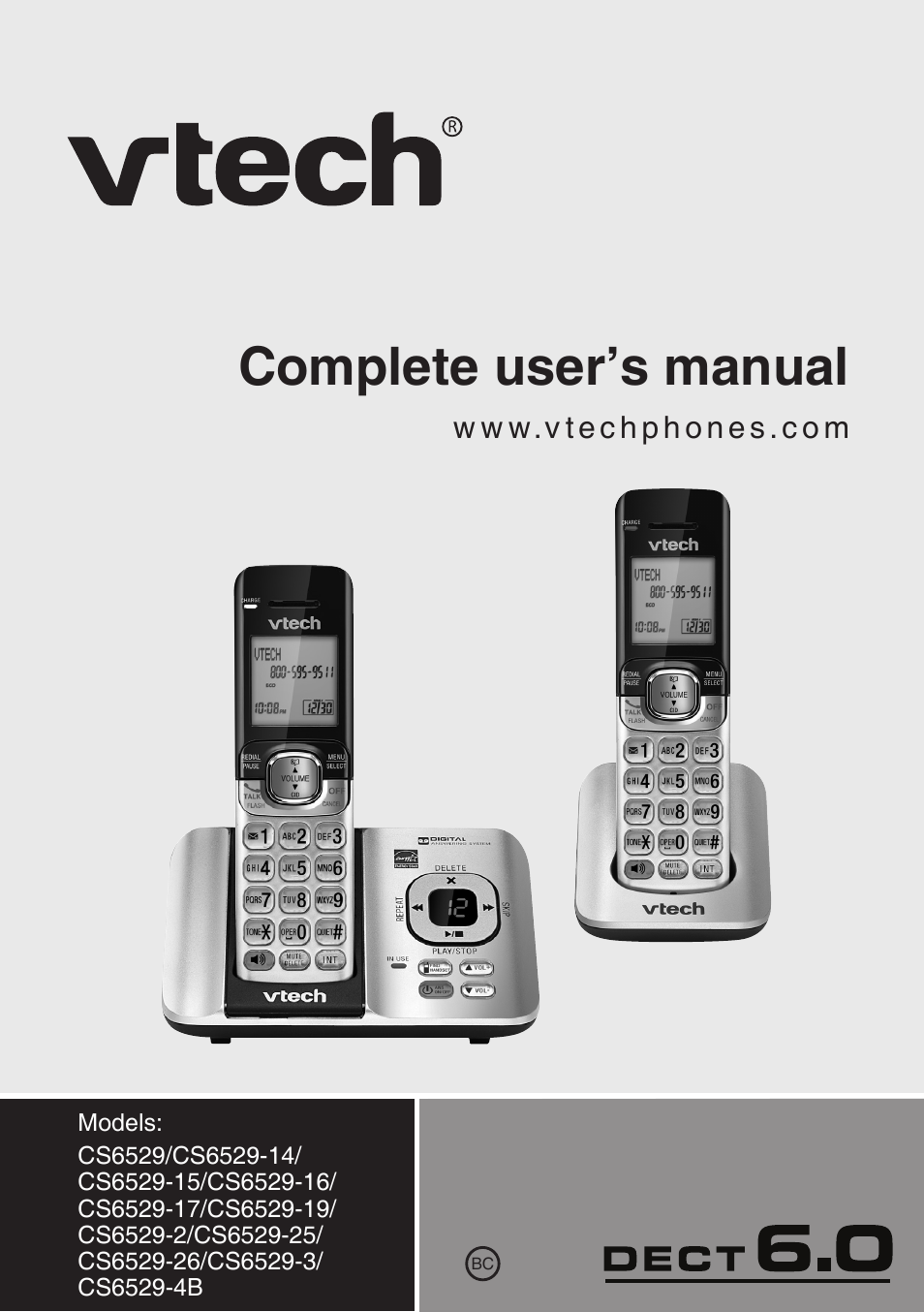 VTech CS6529-4B Manual User Manual | 83 pages