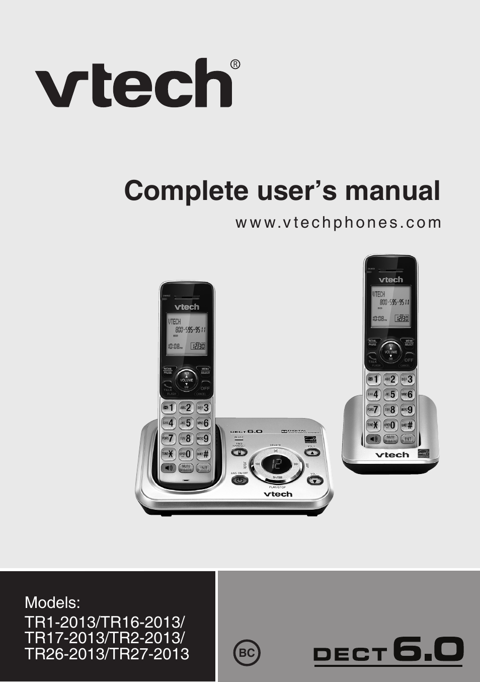 VTech TR27-2013 Manual User Manual | 84 pages