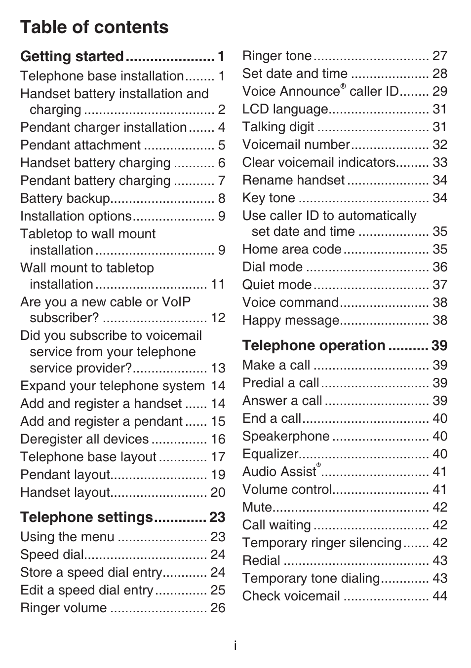 VTech SN6187 Manual User Manual | Page 4 / 127