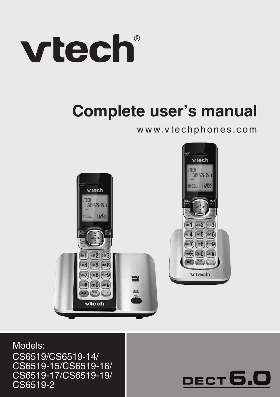 VTech CS6519-2 Manual User Manual | 68 pages