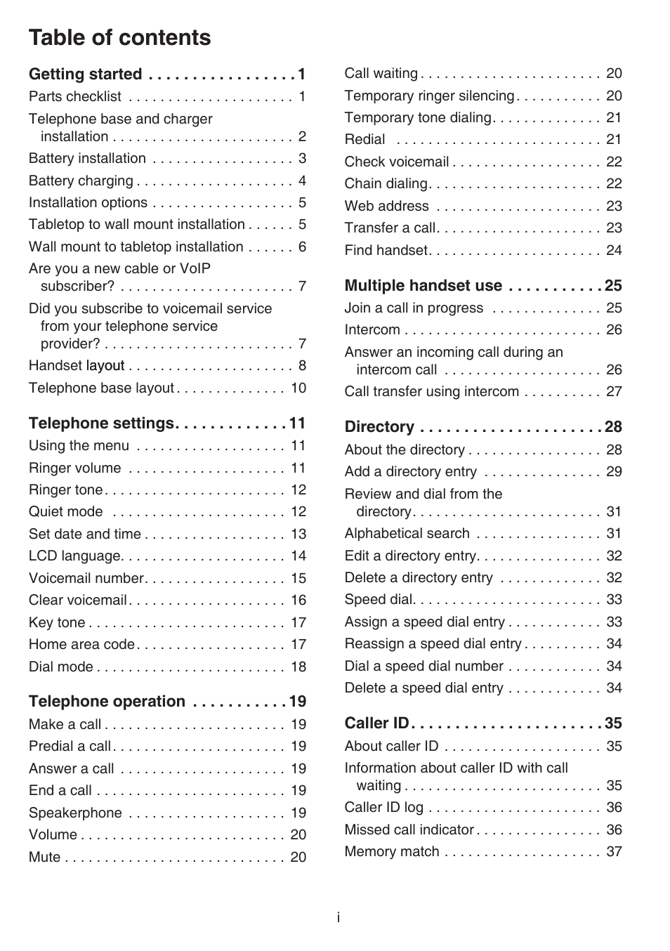 VTech CS6519-2 Manual User Manual | Page 3 / 68