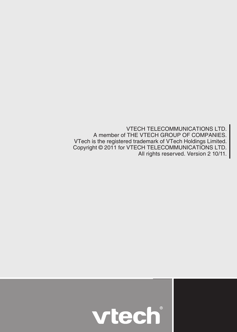 VTech DM221-2 Manual User Manual | Page 39 / 39