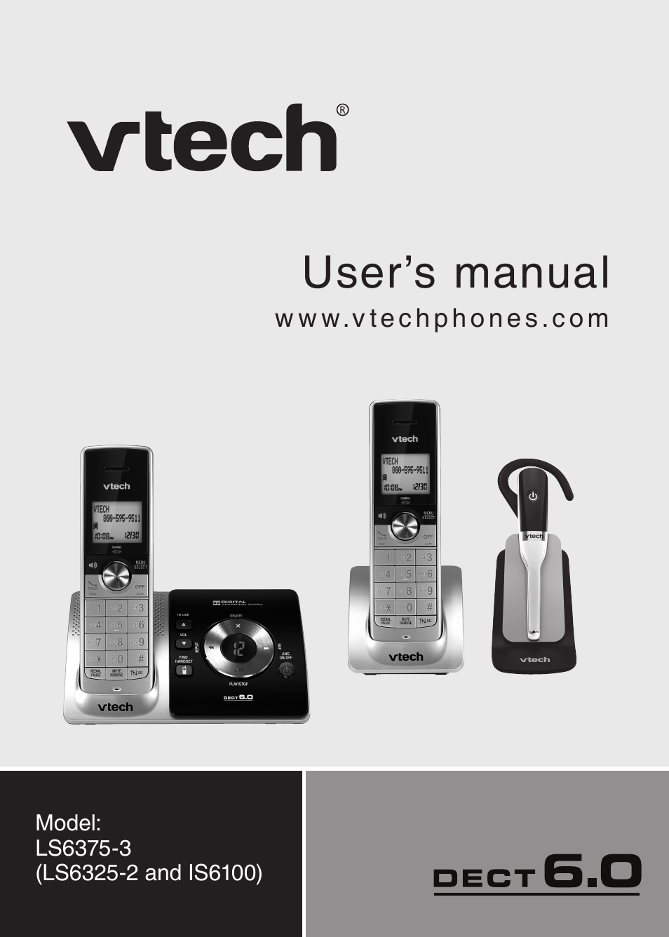 VTech LS6375-3 Manual User Manual | 89 pages