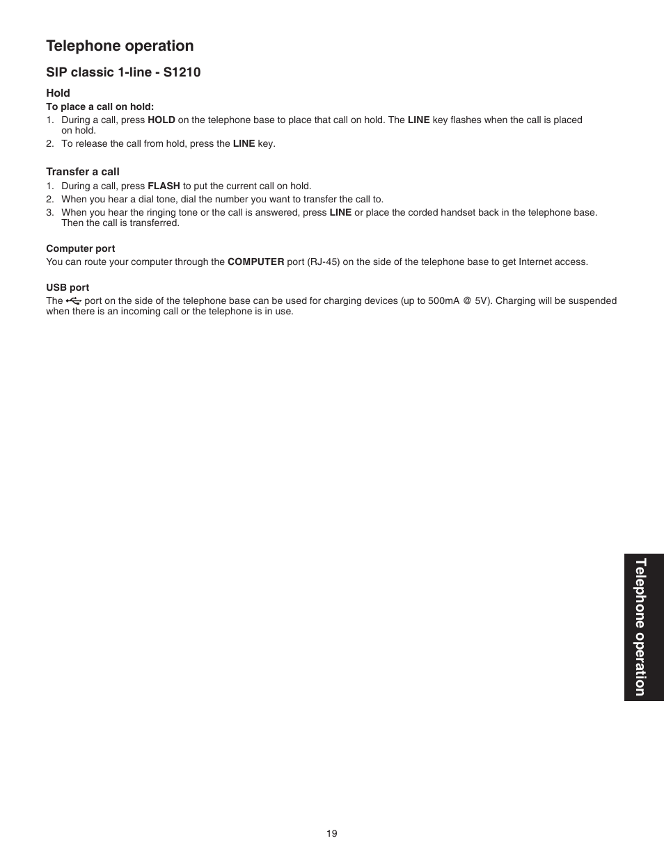 Telephone operation | VTech S2221 Manual User Manual | Page 22 / 37