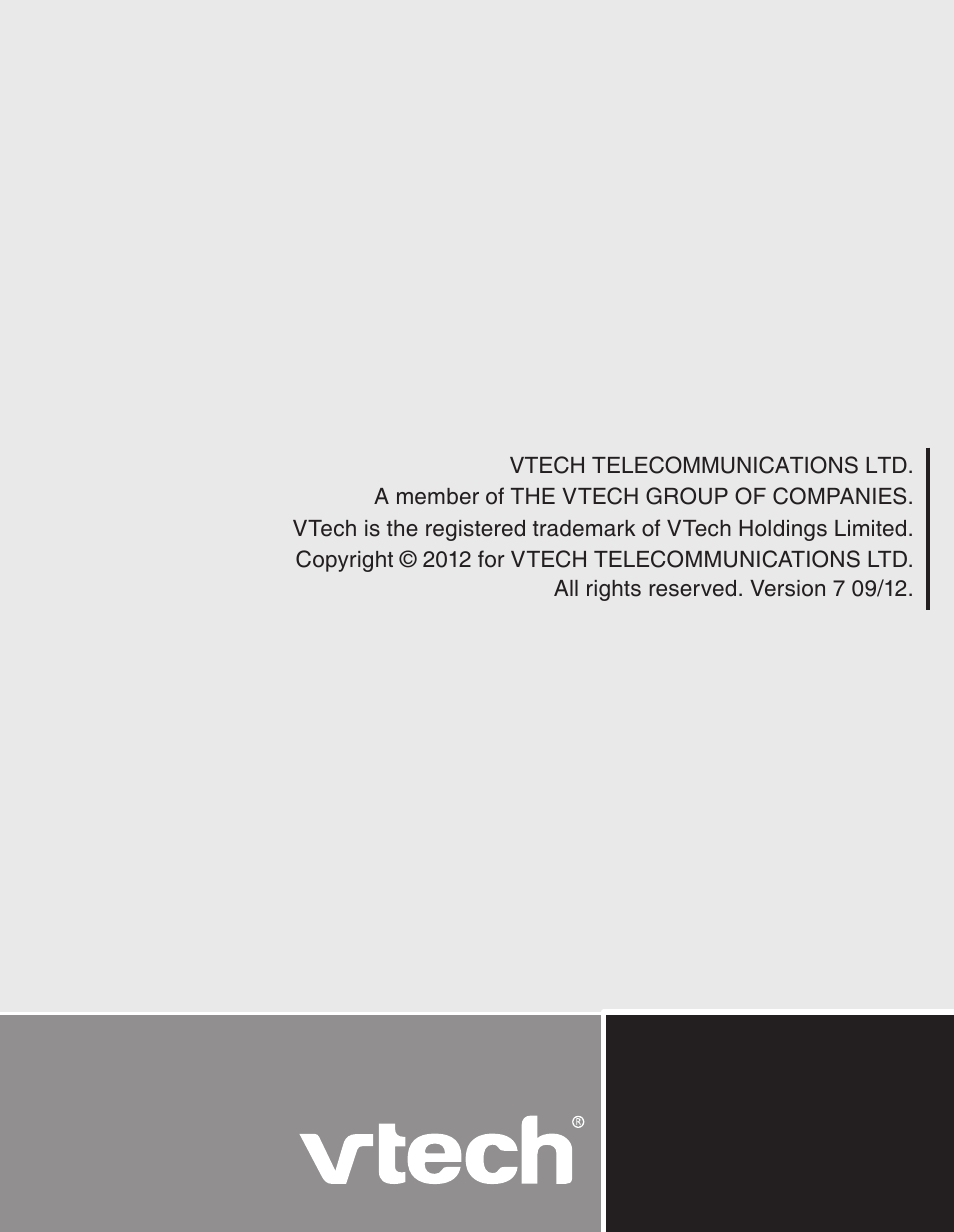 VTech CS6429-5 Manual User Manual | Page 78 / 78