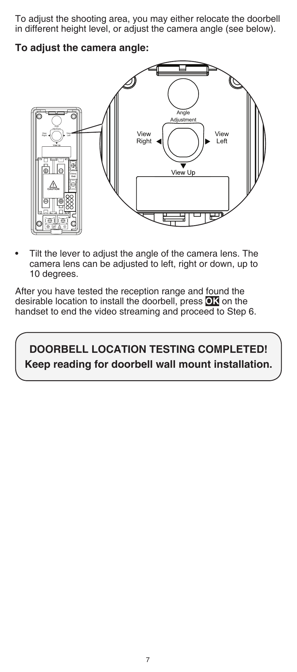 Caution | VTech IS7121_-2-22 Installation User Manual | Page 7 / 16