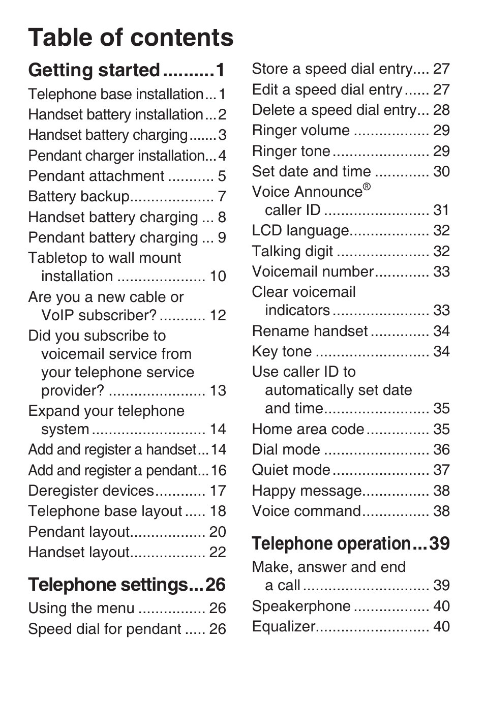 VTech SN6187 Abridged manual User Manual | Page 5 / 125