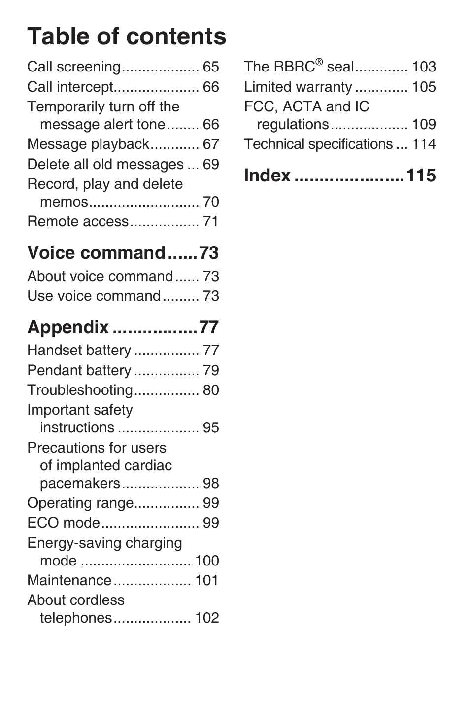 VTech SN6187 Abridged manual User Manual | Page 7 / 125