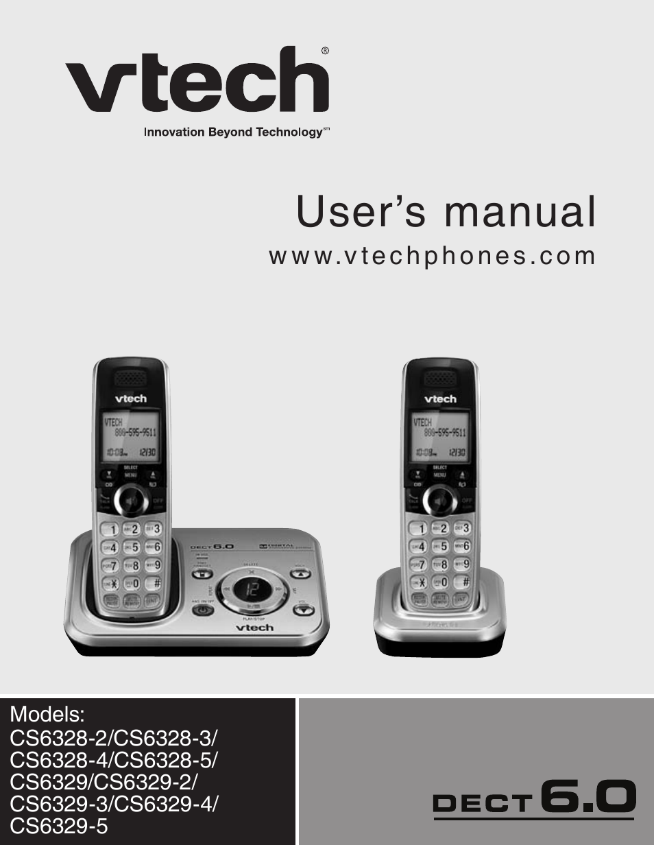 VTech CS6329_-2-3-4-5 Manual User Manual | 71 pages