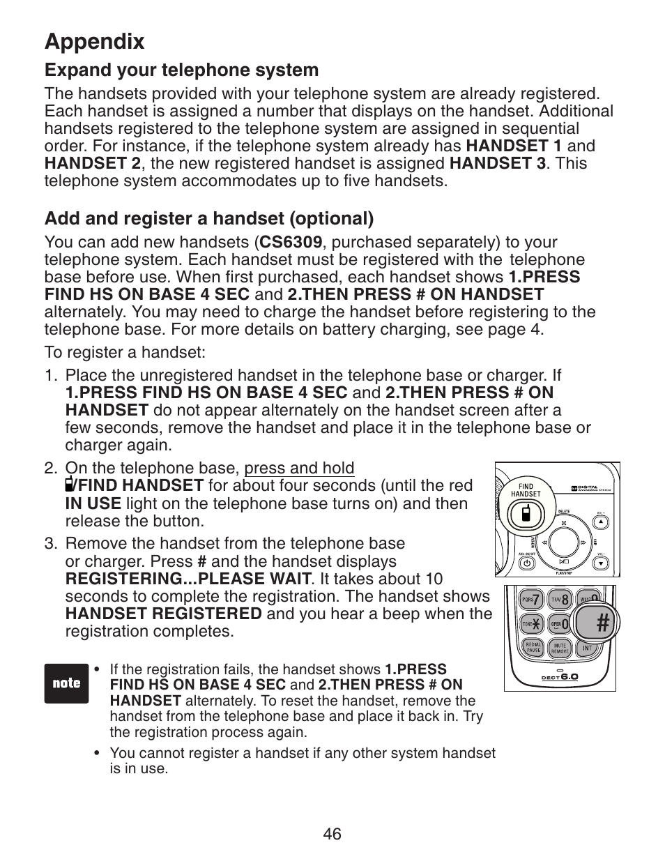 Appendix | VTech CS6329_-2-3-4-5 Manual User Manual | Page 50 / 71