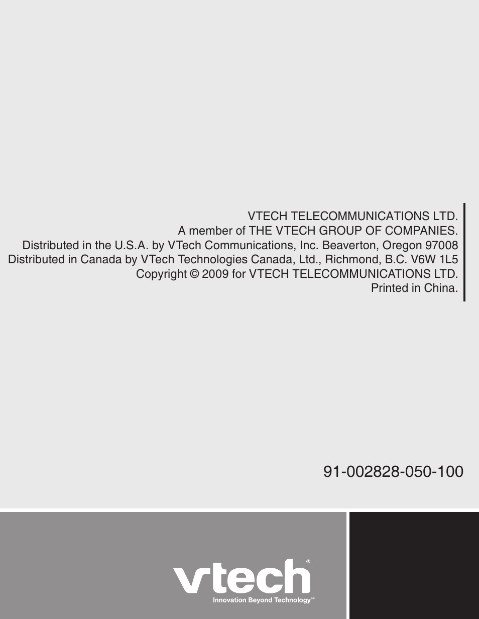 VTech CS6329_-2-3-4-5 Manual User Manual | Page 71 / 71