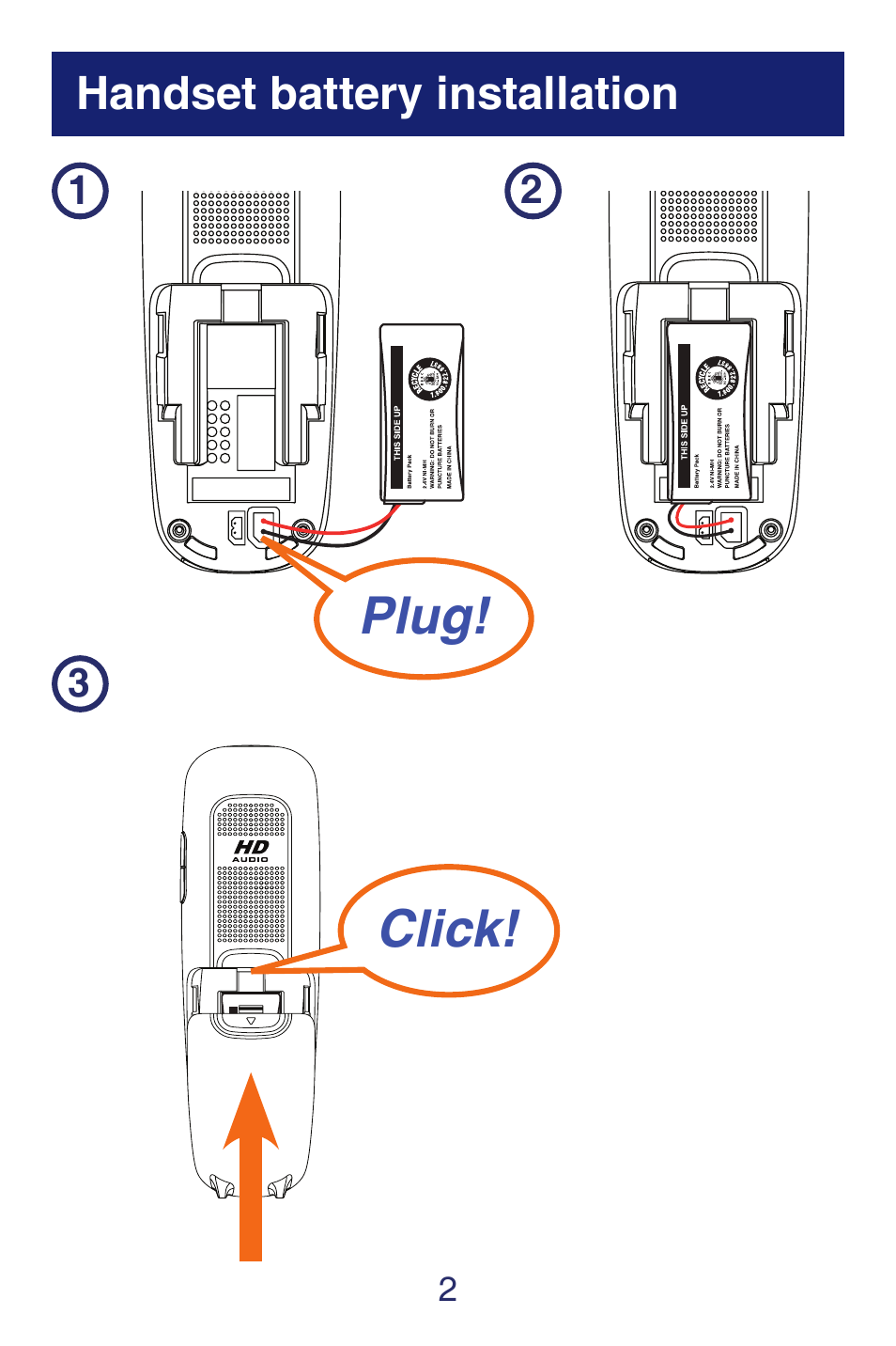 Click! plug | VTech SN6187 Quick start User Manual | Page 4 / 20