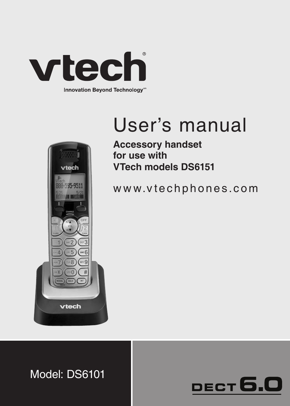 VTech DS6101 Manual User Manual | 20 pages