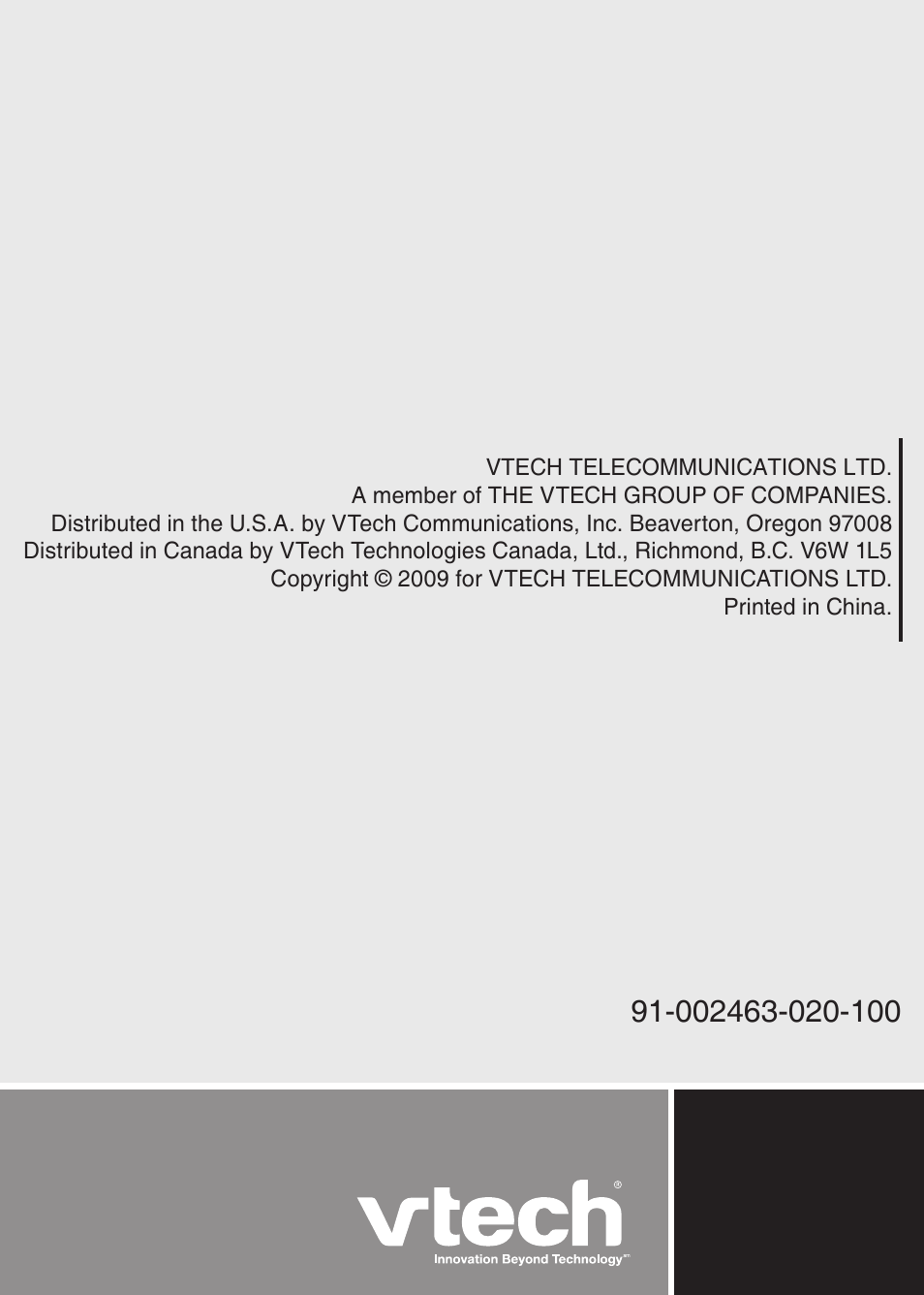 VTech DS6101 Manual User Manual | Page 20 / 20
