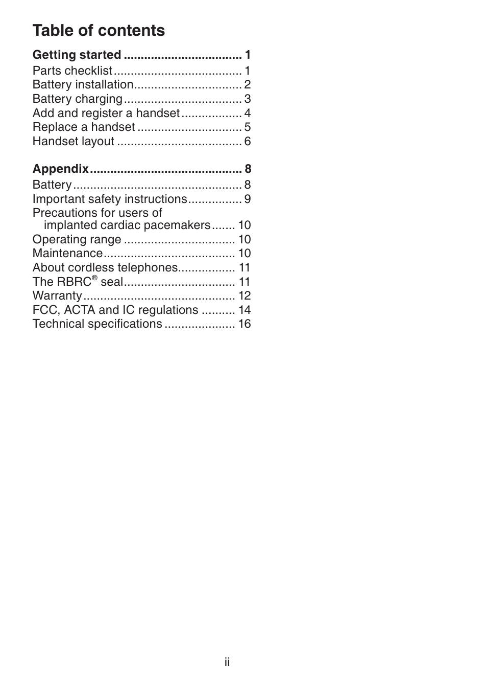 VTech DS6101 Manual User Manual | Page 3 / 20