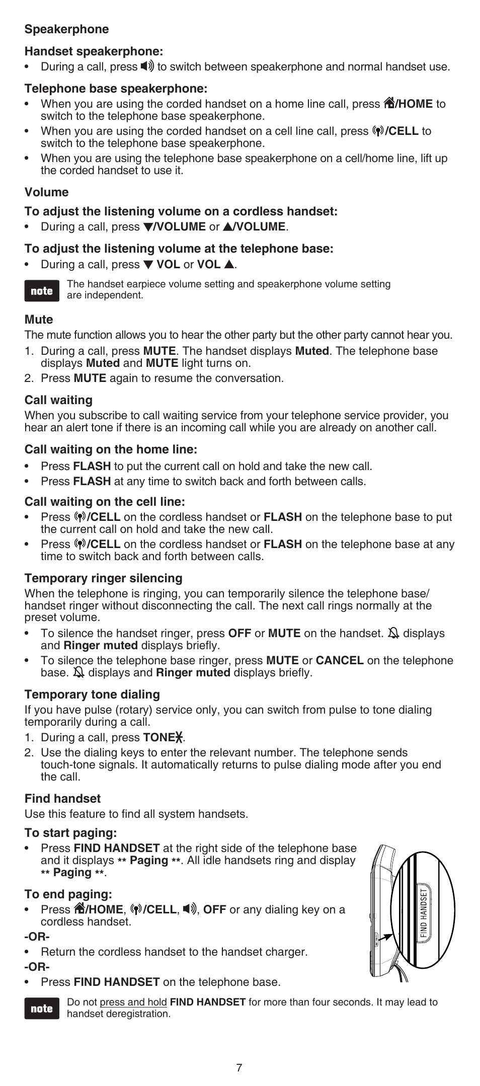 VTech DS6641_-2 Abridged manual User Manual | Page 7 / 16