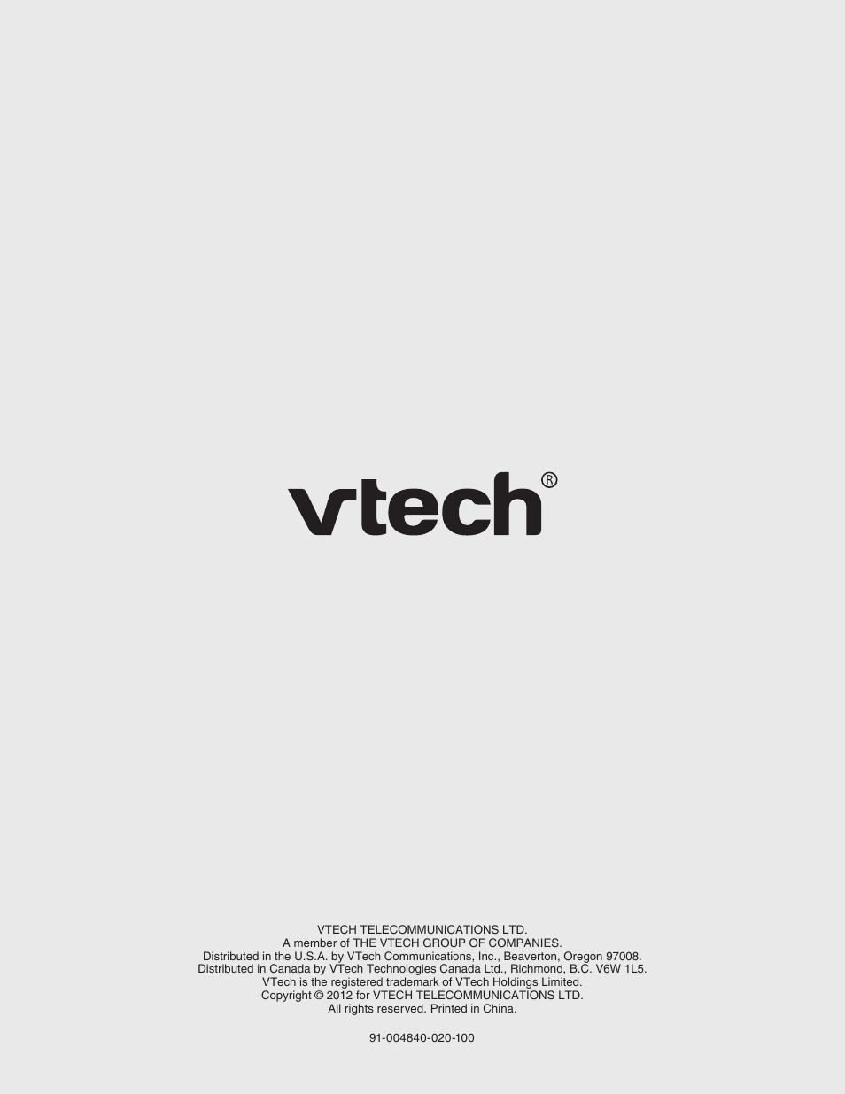 VTech A2321 Manual User Manual | Page 21 / 21