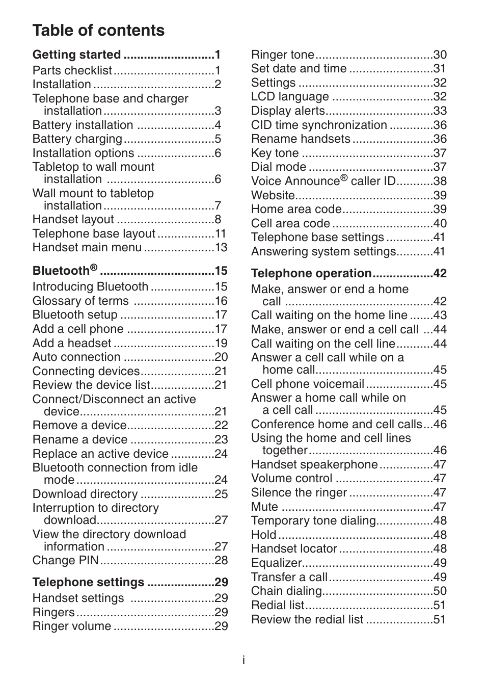 VTech DS6421-26 Manual User Manual | Page 3 / 125