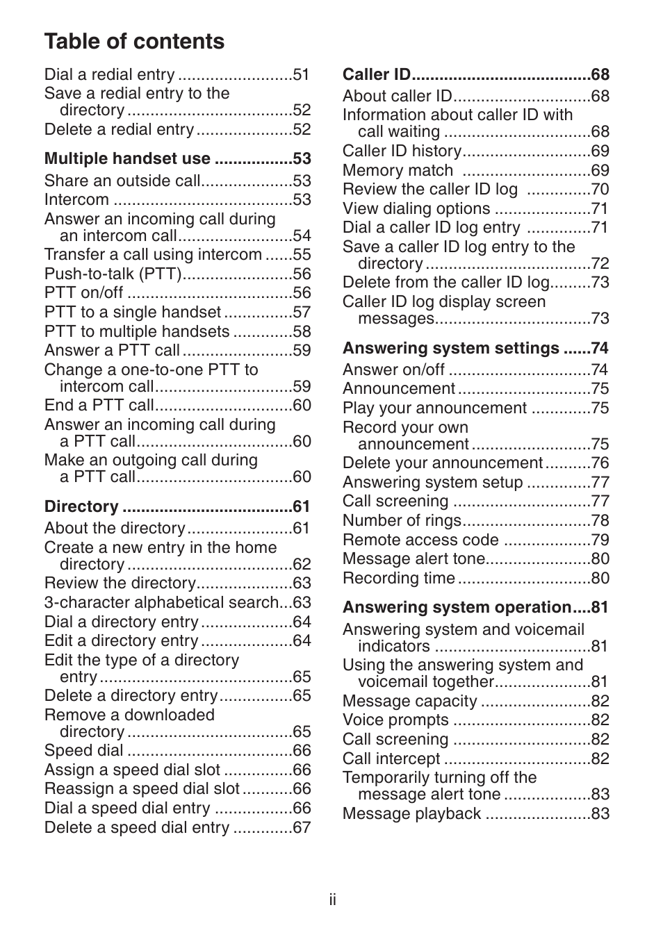 VTech DS6421-26 Manual User Manual | Page 4 / 125