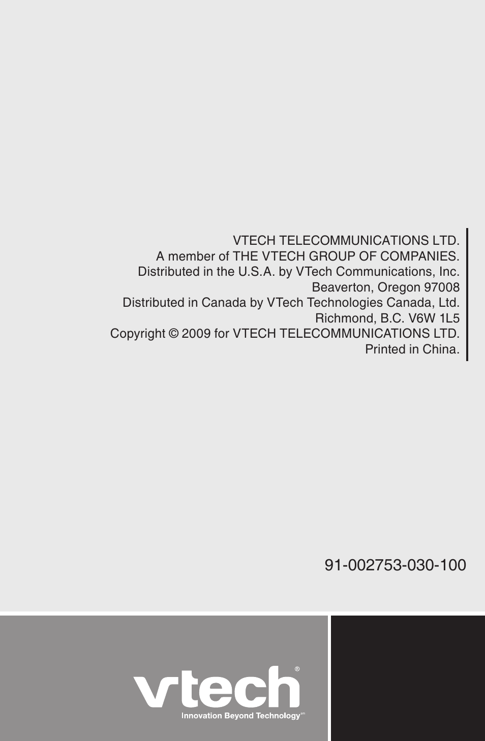 VTech CS6319-2-3-4 Manual User Manual | Page 22 / 22