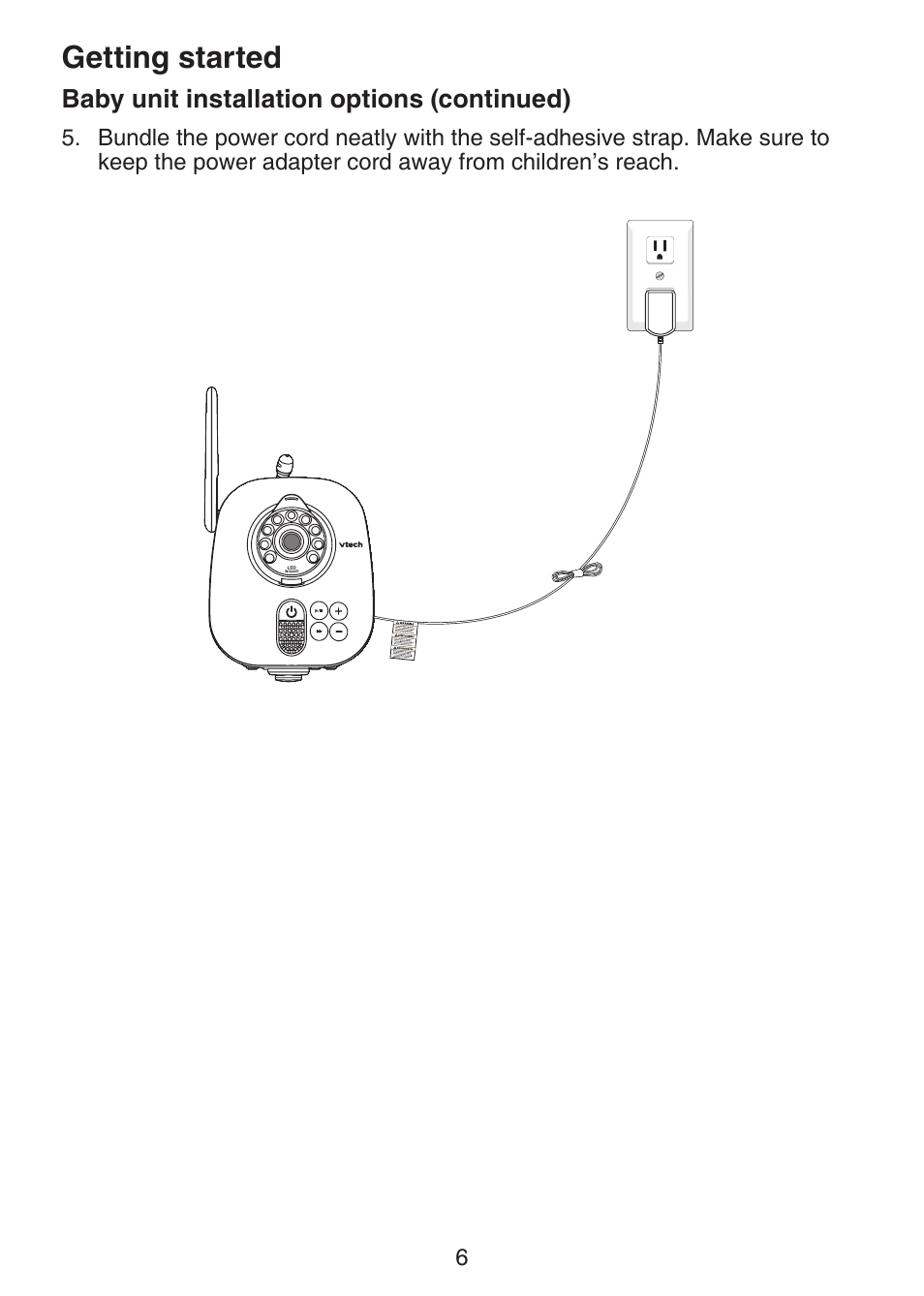 Getting started | VTech VM321-2 Manual User Manual | Page 12 / 52