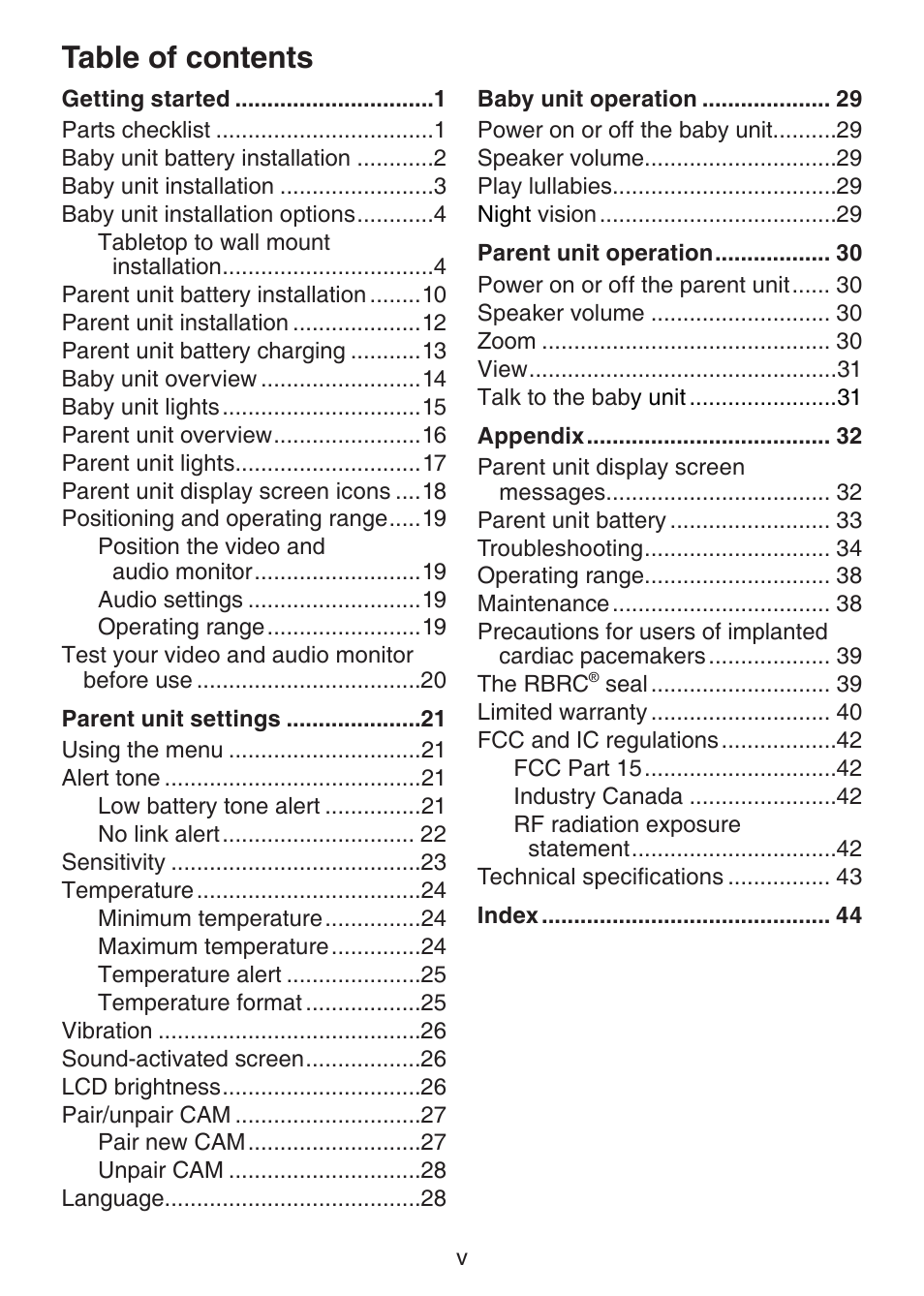 VTech VM321-2 Manual User Manual | Page 6 / 52