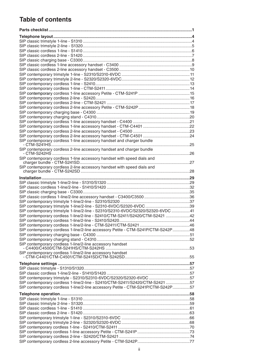 VTech CTM-S242SD Manual User Manual | Page 3 / 94