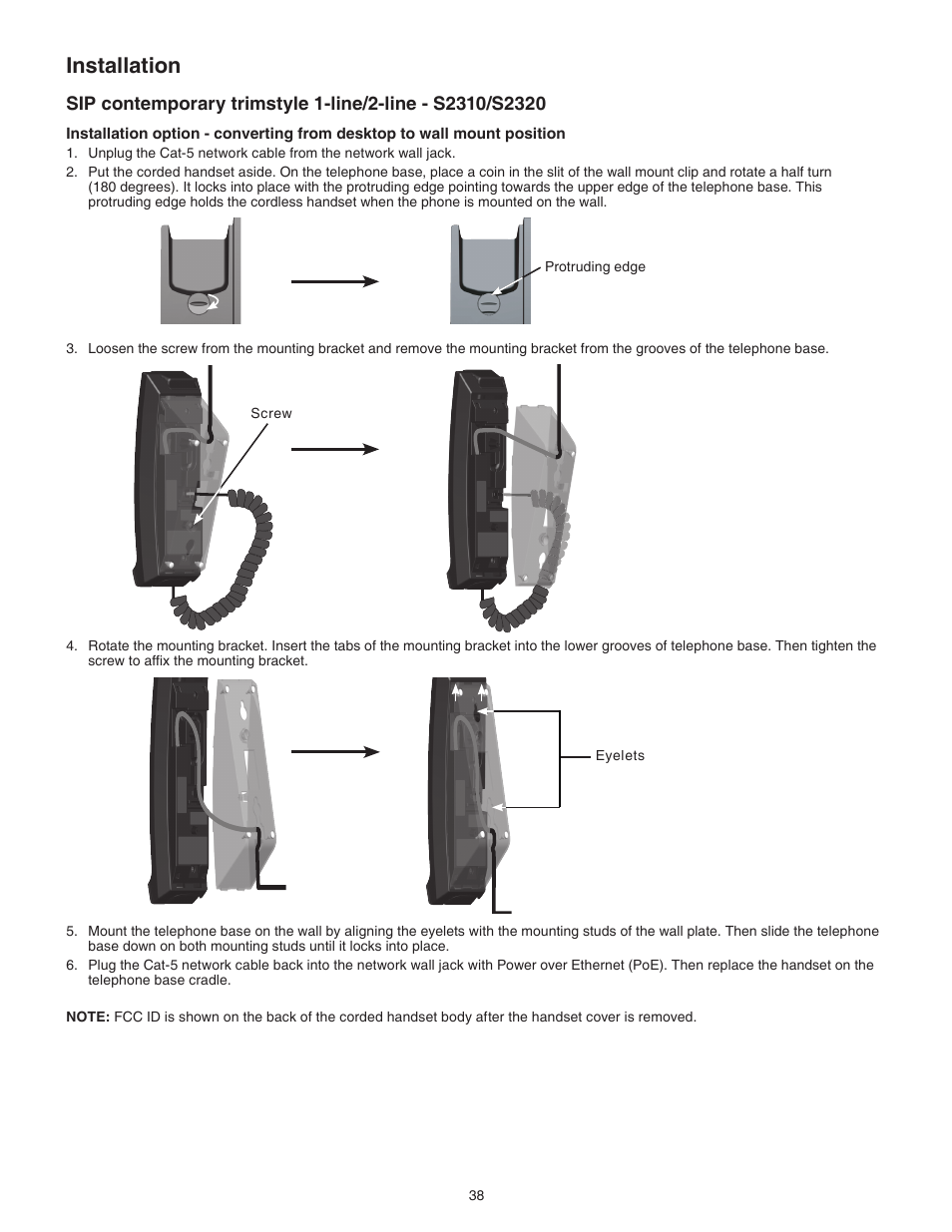 Installation | VTech CTM-S242SD Manual User Manual | Page 42 / 94