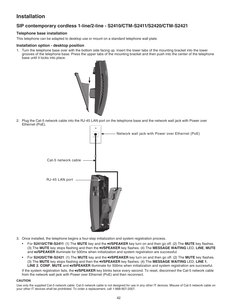 Installation | VTech CTM-S242SD Manual User Manual | Page 46 / 94