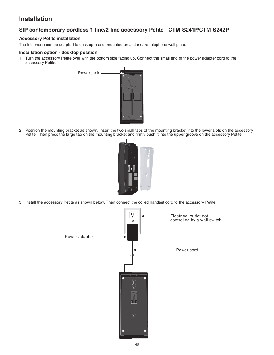 Installation | VTech CTM-S242SD Manual User Manual | Page 52 / 94