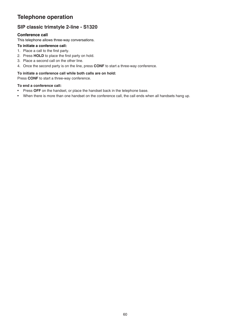 Telephone operation | VTech CTM-S242SD Manual User Manual | Page 64 / 94