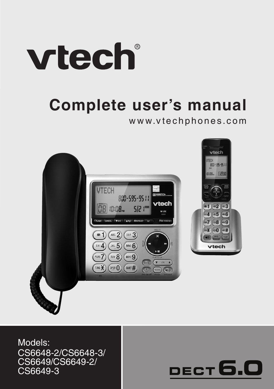 VTech CS6649_-2-3 Manual User Manual | 87 pages