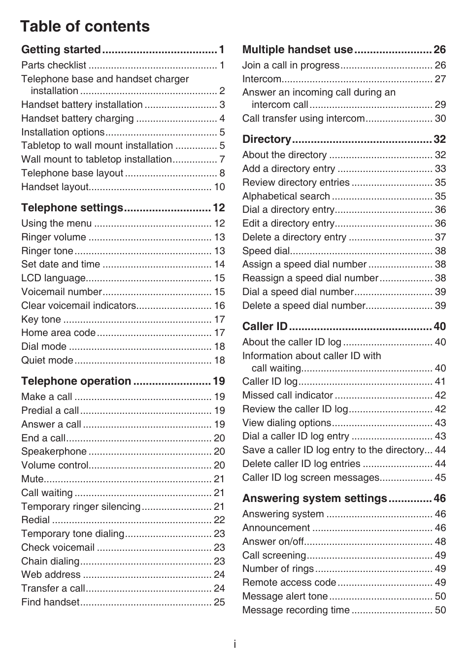 VTech CS6649_-2-3 Manual User Manual | Page 3 / 87