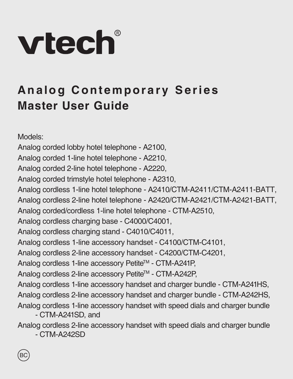 VTech CTM-A242SD Manual User Manual | 95 pages