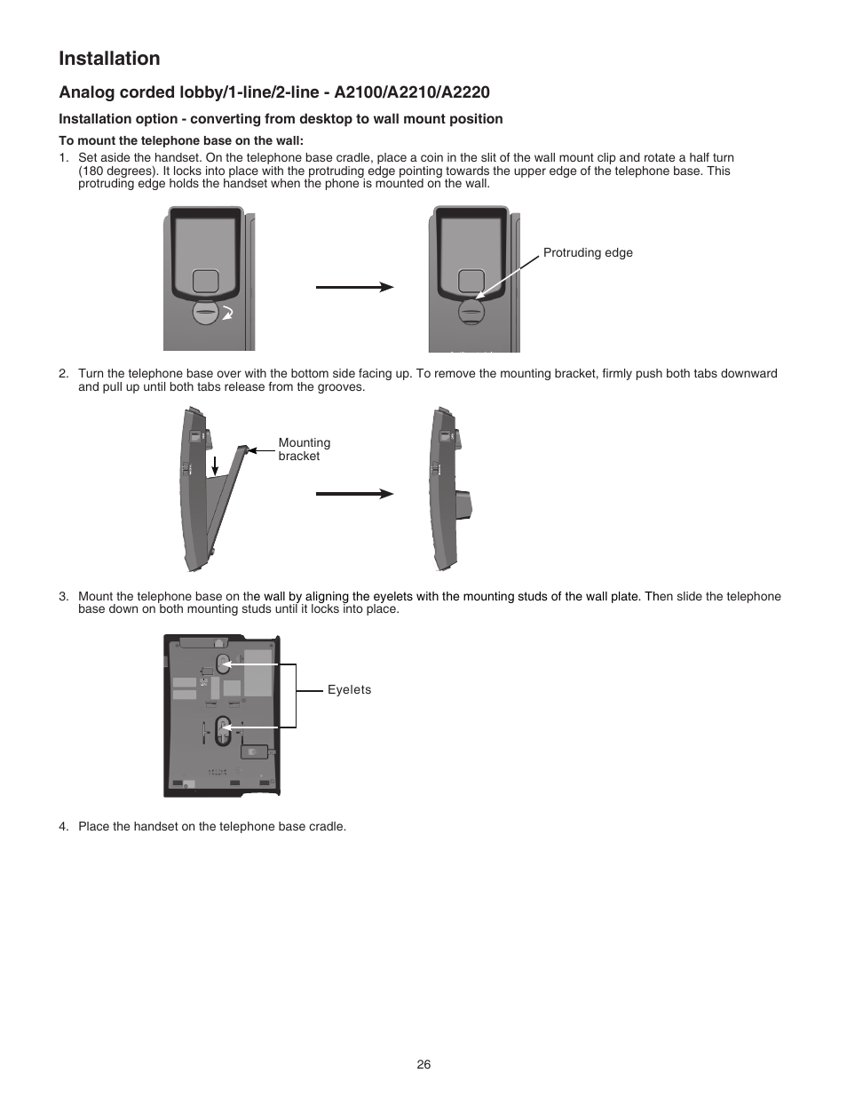 Installation | VTech CTM-A242SD Manual User Manual | Page 29 / 95