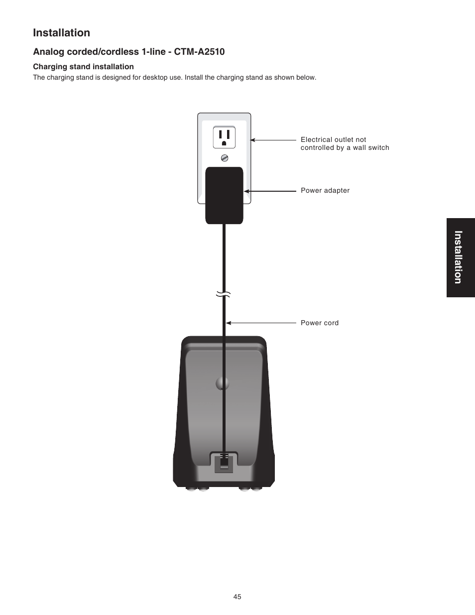 Installation | VTech CTM-A242SD Manual User Manual | Page 48 / 95