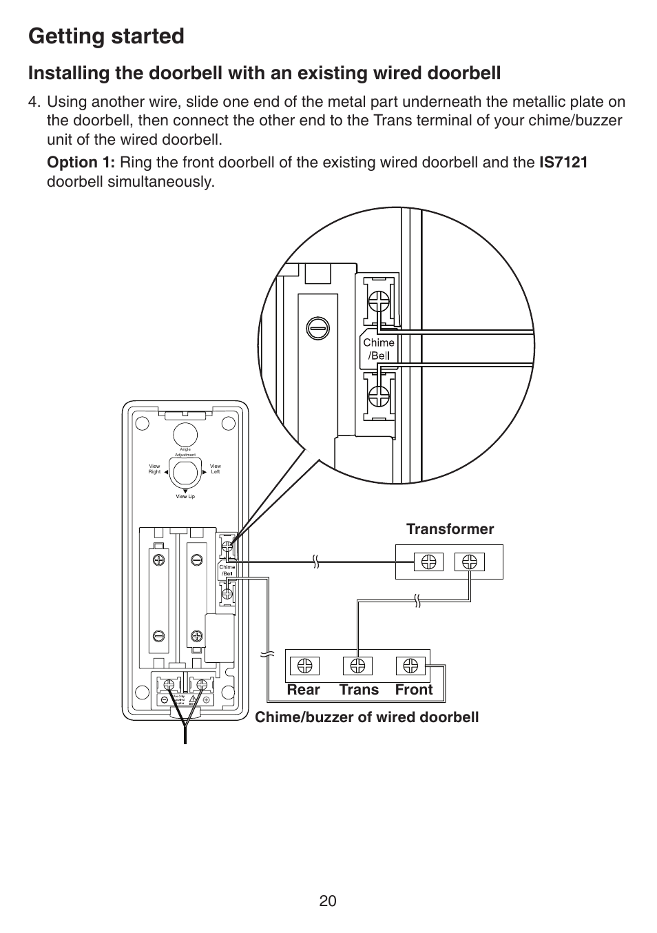 Getting started | VTech IS7121_-2-22 Manual User Manual | Page 25 / 118