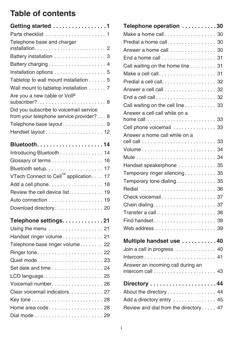 VTech DS6751_-2-3 Manual User Manual | Page 3 / 103