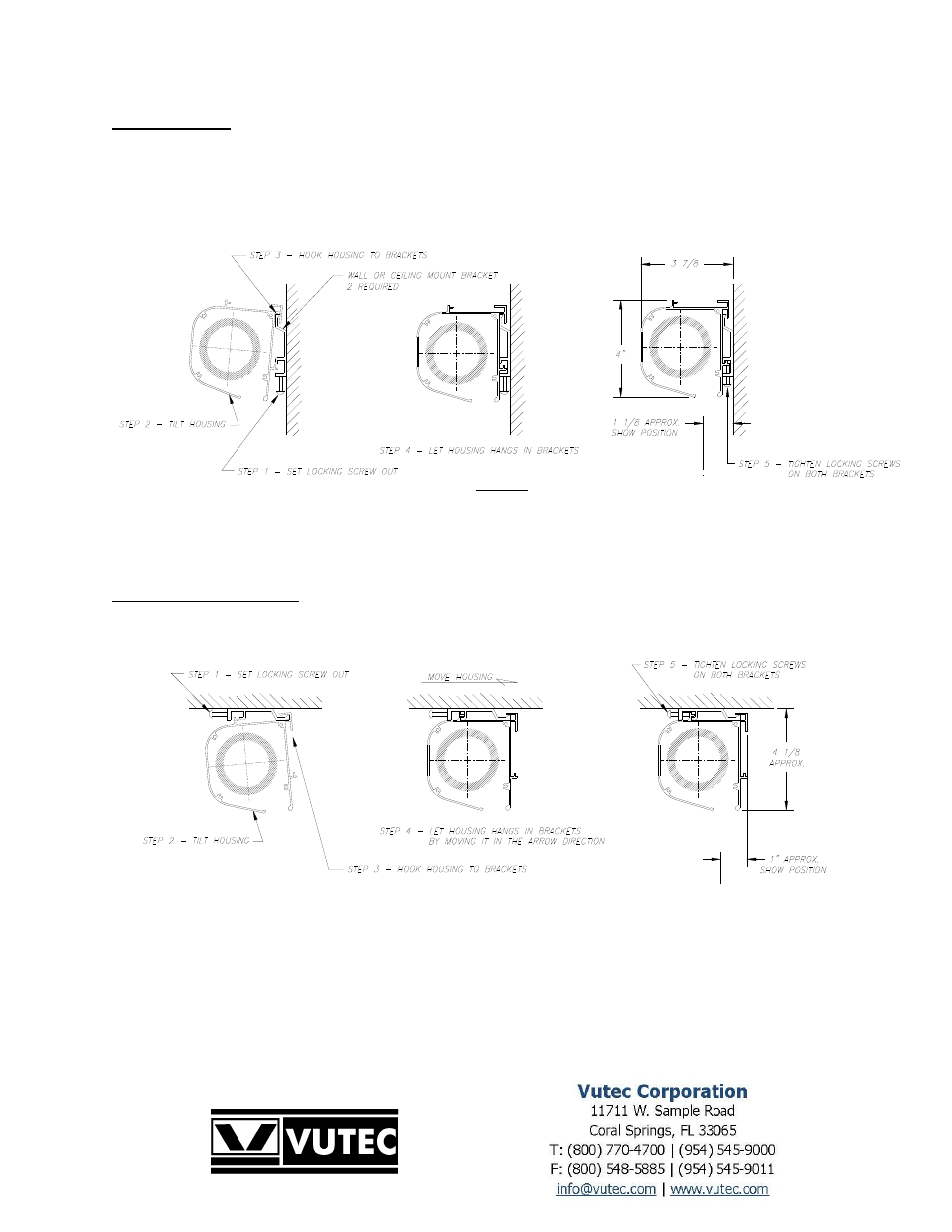 Vutec ELEGANTE MOTORIZED - Installation Instructions User Manual | Page 3 / 5