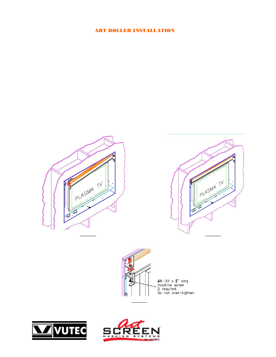 Vutec ARTSCREEN R-SERIES - Installation Instructions User Manual | Page 10 / 12