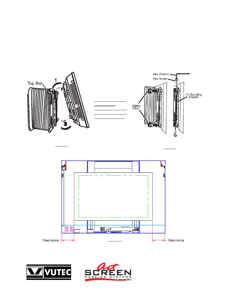 Vutec ARTSCREEN R-SERIES - Installation Instructions User Manual | Page 4 / 12